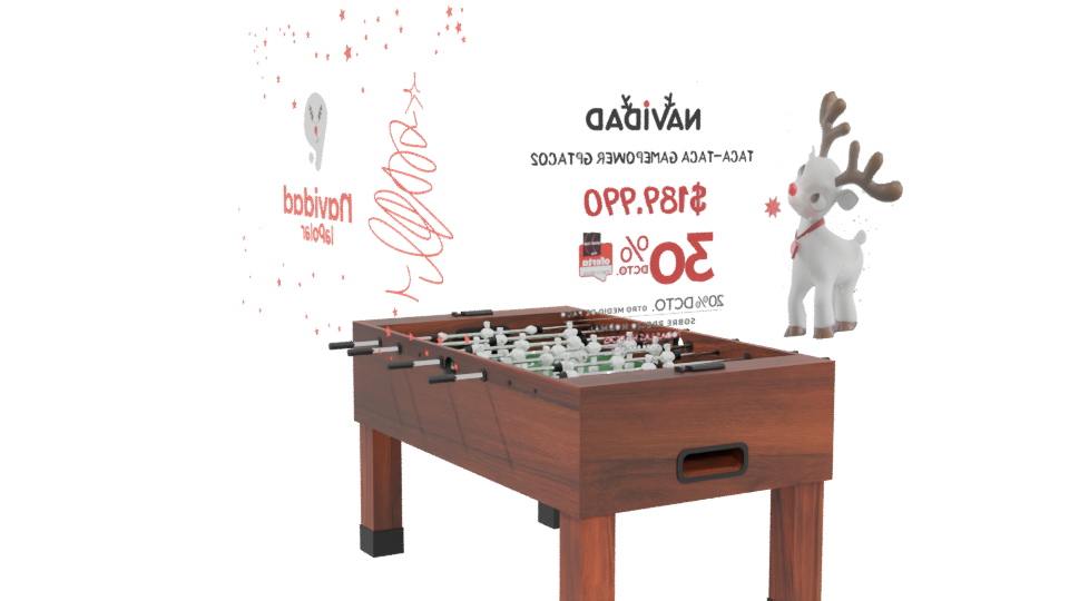 Foosball Table 3D Model - Professional 3D Model Render 4