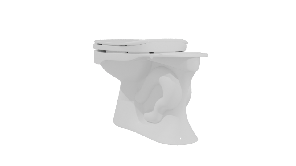 Contemporary Toilet Model 3D - Professional 3D Model Render 4
