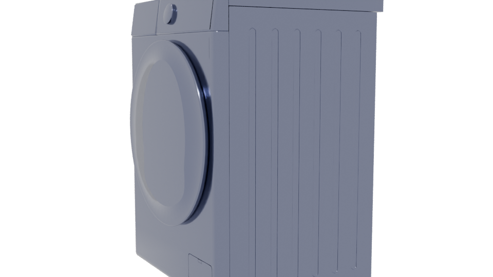 Modern Front-Loading Washing Machine 3D - Professional 3D Model Render 13