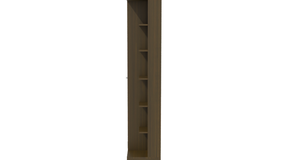 Stylish Wooden Storage Cabinet 3D - Professional 3D Model Render 2