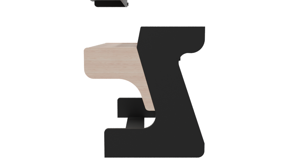 MZ-88-FLX T Desk Model 3D - Professional 3D Model Render 2