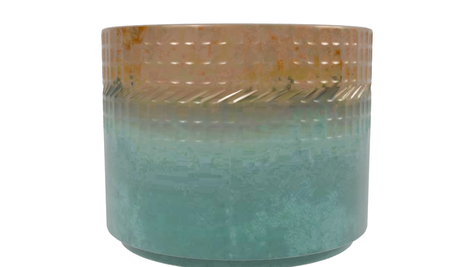 Stylized Decorative Pot Model - Professional 3D Model Render 2