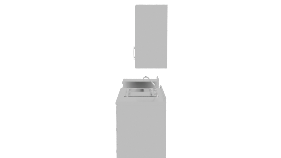 Stylish Kitchen Cabinet Set 3D - Professional 3D Model Render 2