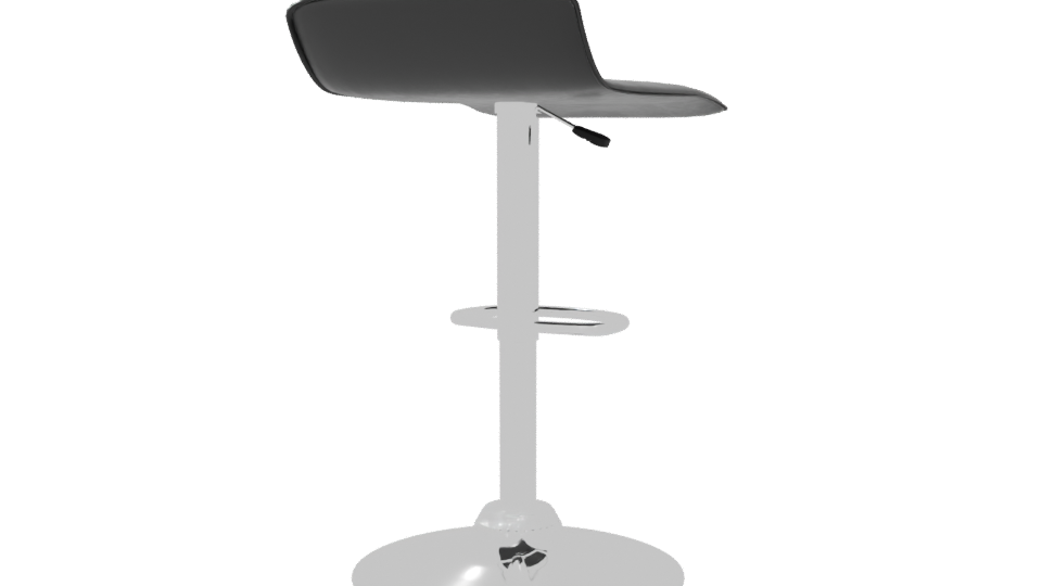 Modern Bar Stool 3D Model - Professional 3D Model Render 6