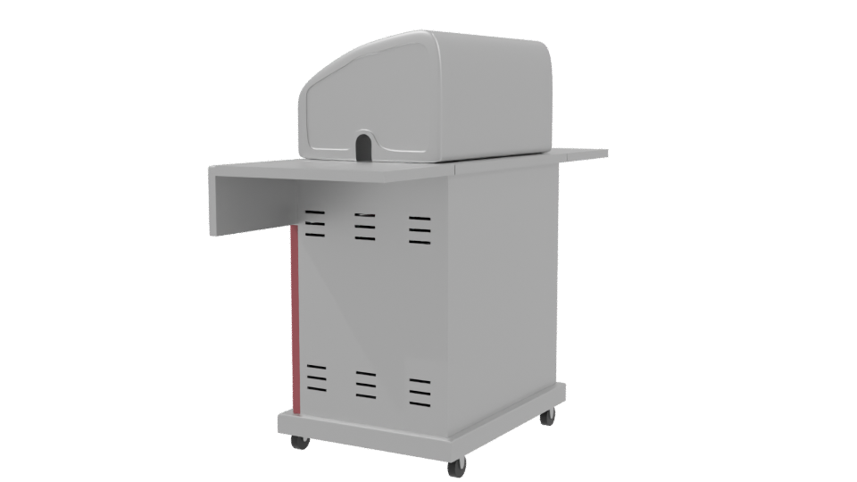 Stylish Gas Grill BBQ Model - Professional 3D Model Render 3