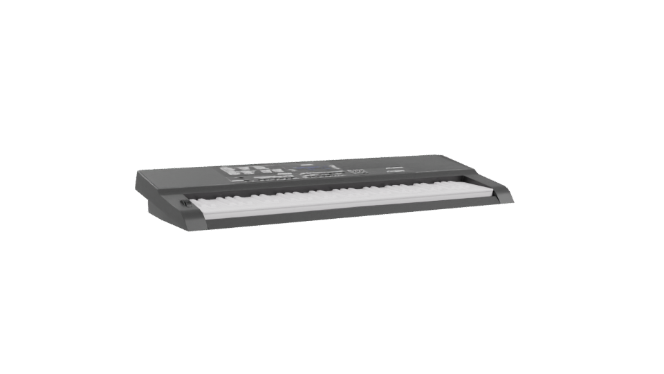 Stylish Digital Music Keyboard Model - Professional 3D Model Render 10
