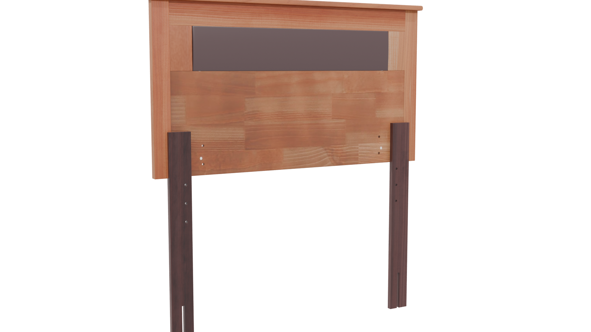 Rustic Wooden Bed Frame 3D - Professional 3D Model Render 4