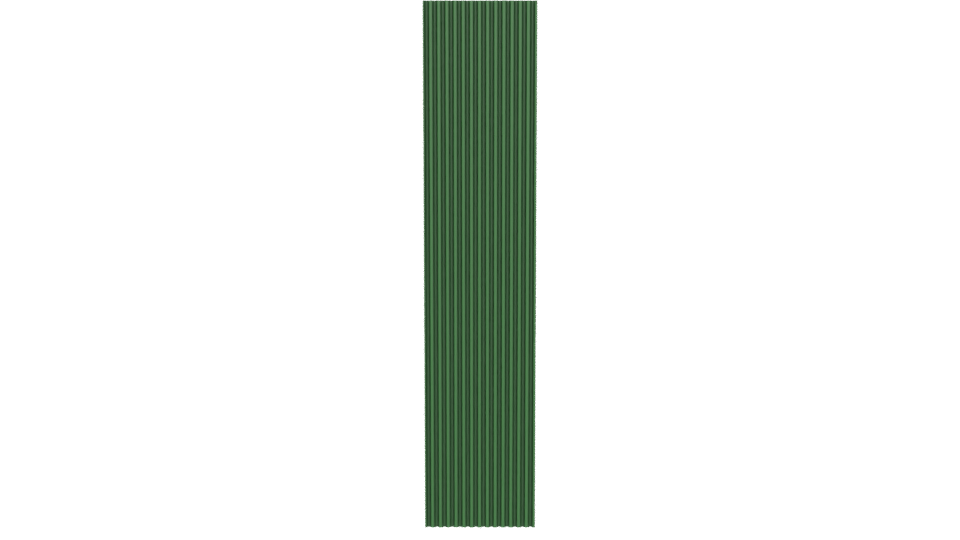 Stylized Green Vertical Strip 3D - Professional 3D Model Render 5
