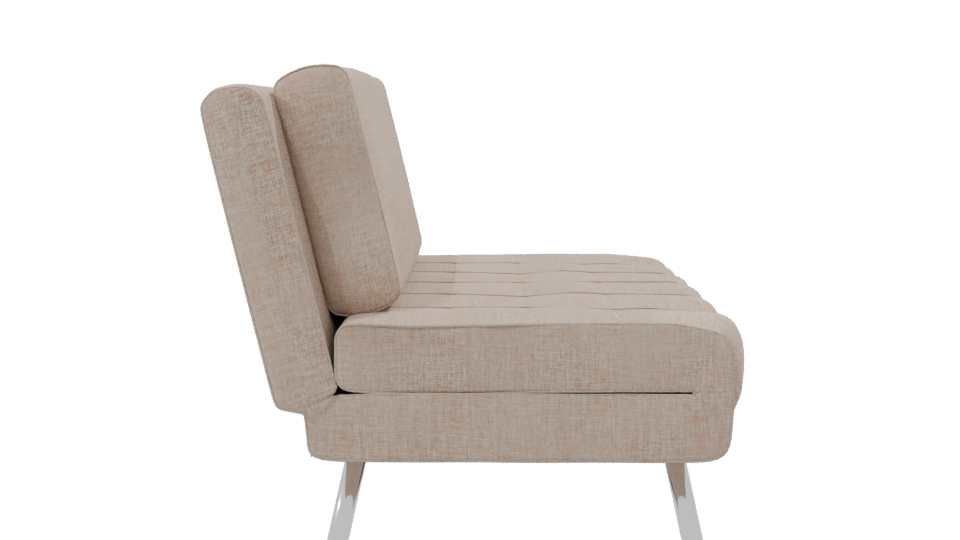 Contemporary Fabric Sofa Bed 3D Model - Professional 3D Model Render 8