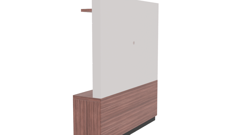 Modern Wooden TV Stand 3D Model - Professional 3D Model Render 3