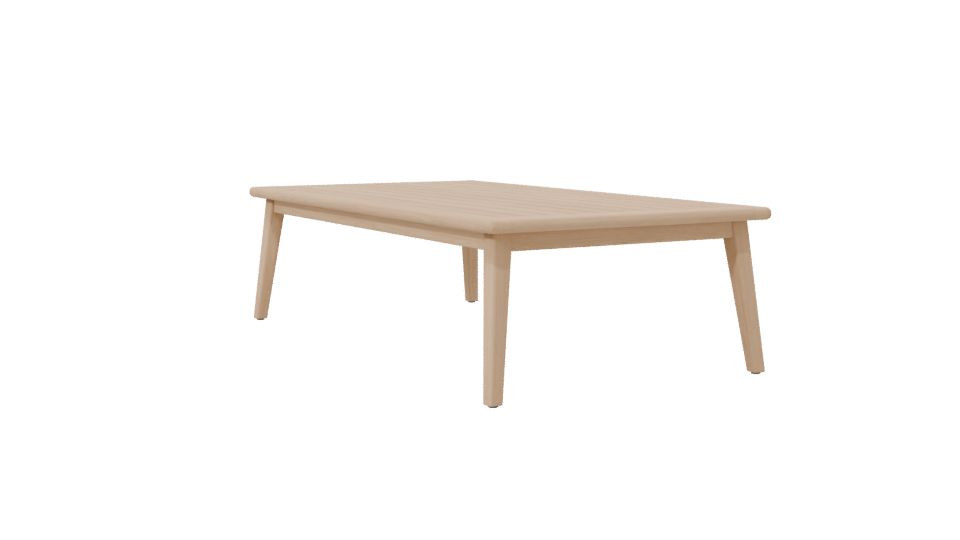 Sleek Modern Wooden Dining Table 3D Model - Professional 3D Model Render 7