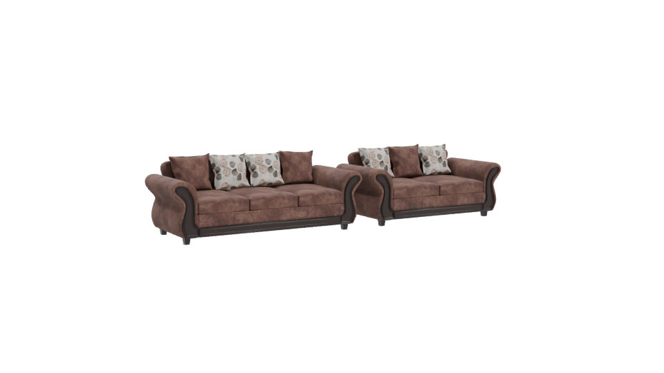 Elegant Sofa Set 3D Model - Professional 3D Model Render 10