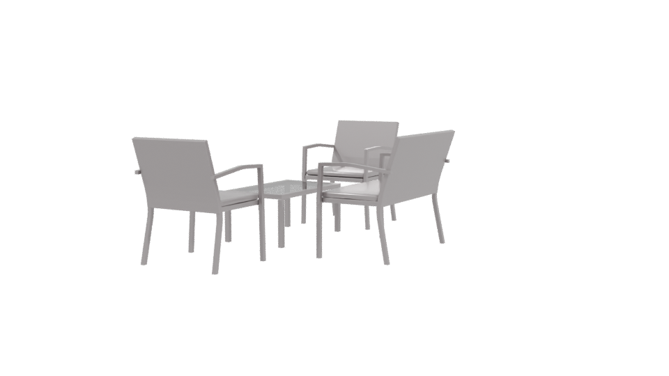 Modern Outdoor Furniture Set 3D - Professional 3D Model Render 3