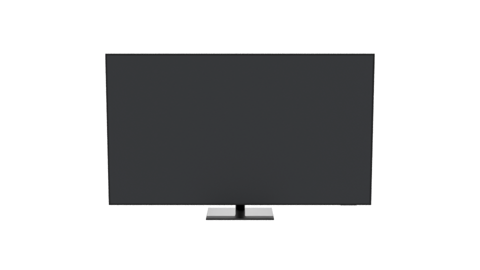 Sleek Modern Flat Screen TV - Professional 3D Model Render 11