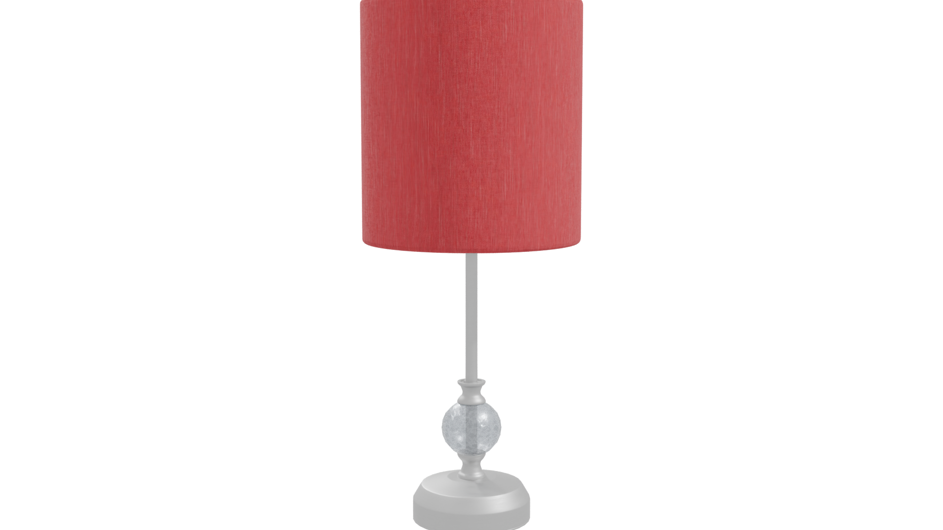Stylish Red Table Lamp 3D - Professional 3D Model Render 10