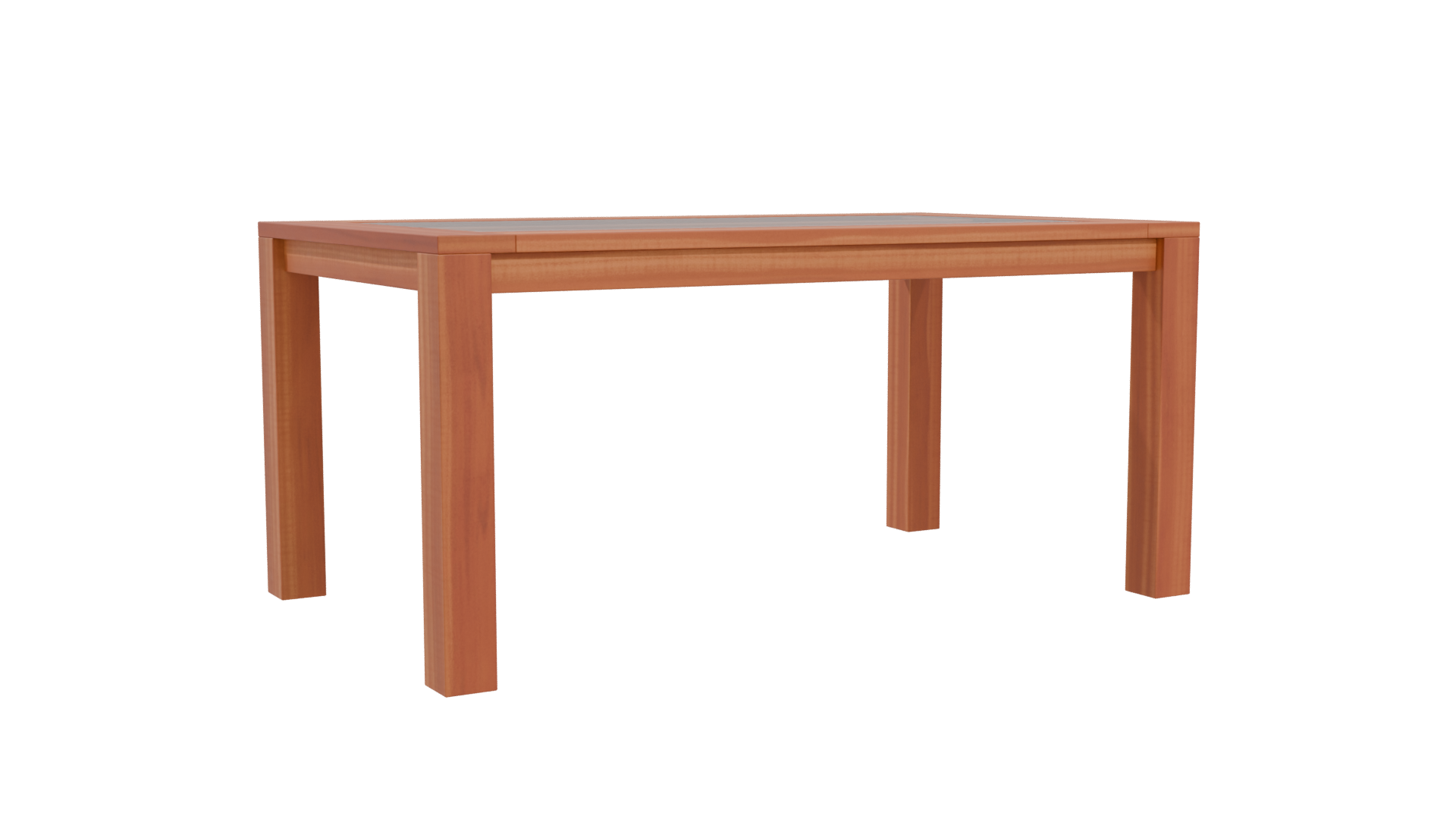 Stylish Wooden Dining Table 3D Model - Professional 3D Model Render 4