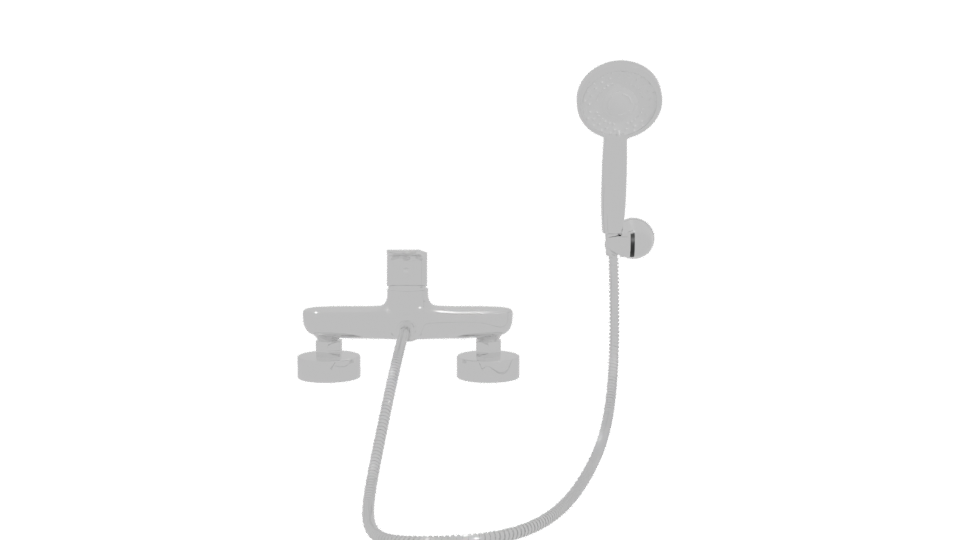 Stylish Shower Head Assembly 3D - Professional 3D Model Render 11