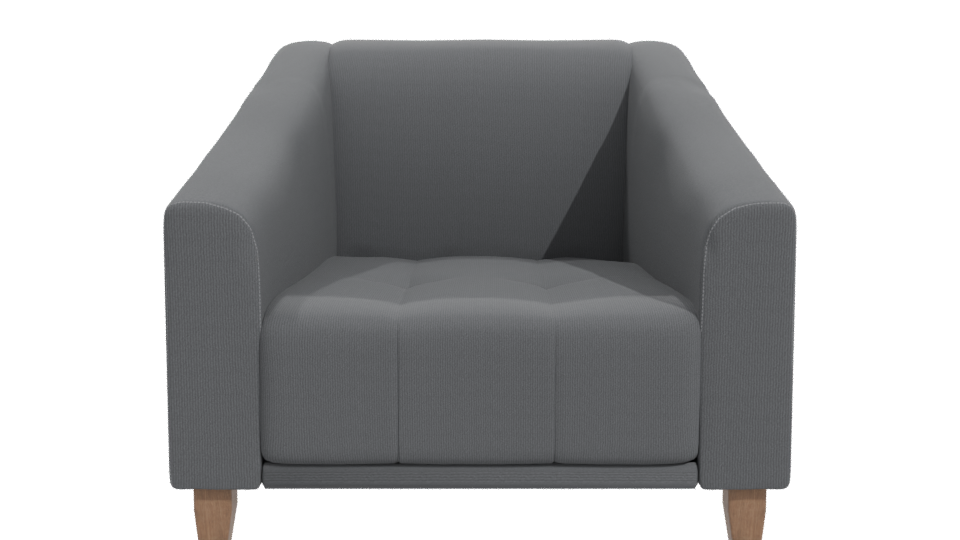 Contemporary Fabric Armchair 3D - Professional 3D Model Render 11