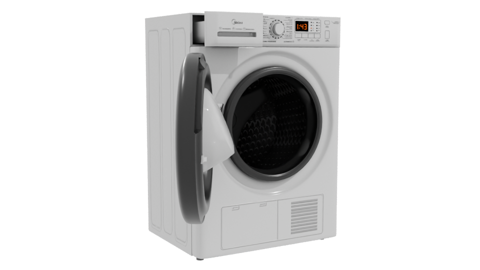 Realistic Household Dryer 3D Model - Professional 3D Model Render 10