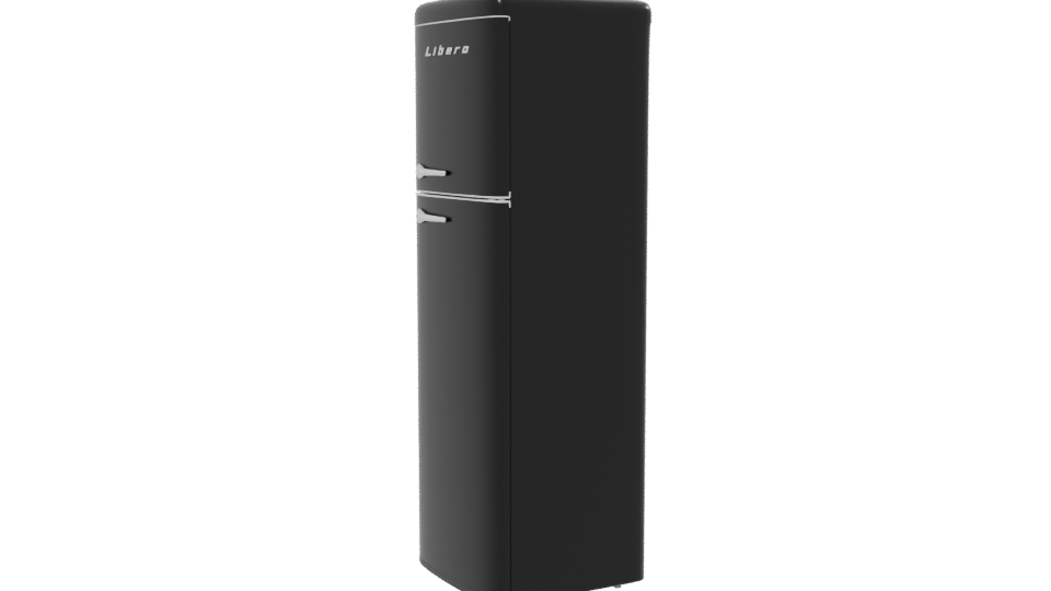 Stylish Retro Refrigerator 3D Model - Professional 3D Model Render 13