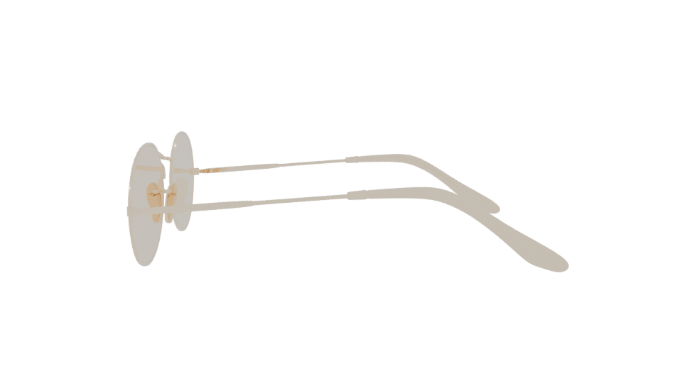 Stylish Metal Frame Sunglasses 3D - Professional 3D Model Render 2