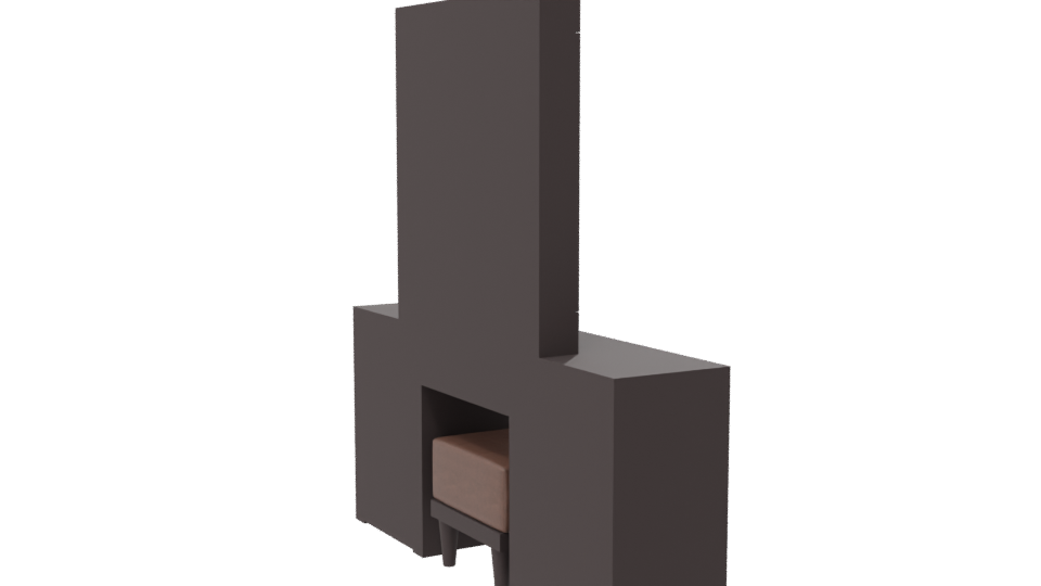 Elegant Modern Vanity Set 3D - Professional 3D Model Render 7