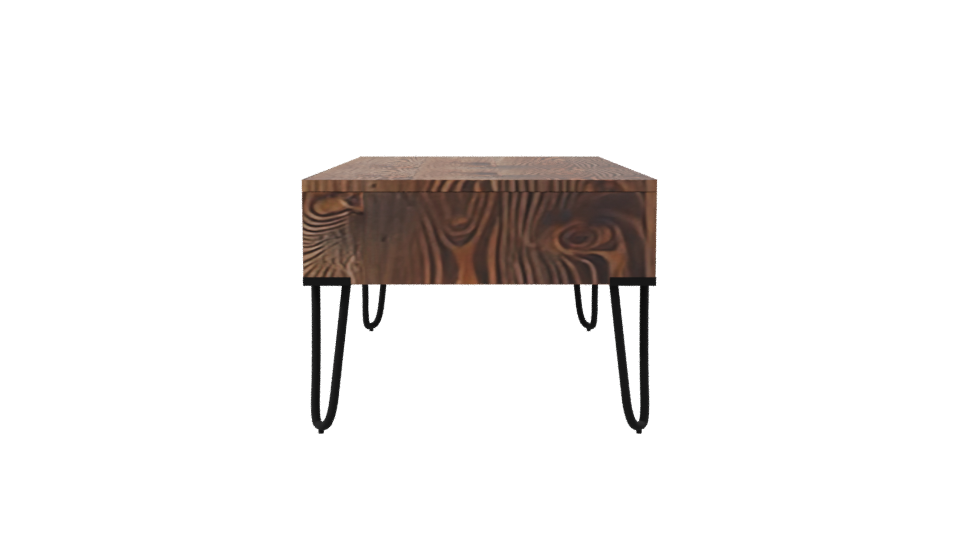 Rustic Wooden Coffee Table 3D - Professional 3D Model Render 8
