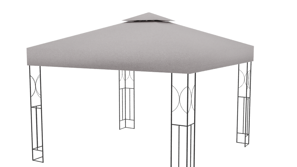 Stylish Outdoor Canopy Tent 3D - Professional 3D Model Render 3