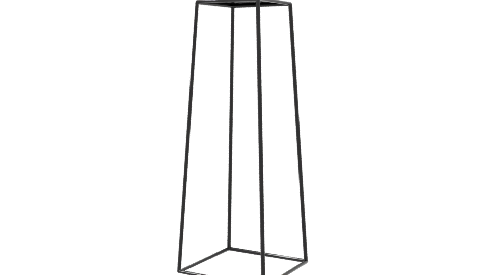 Minimalist Metal Display Stand - Professional 3D Model Render 3