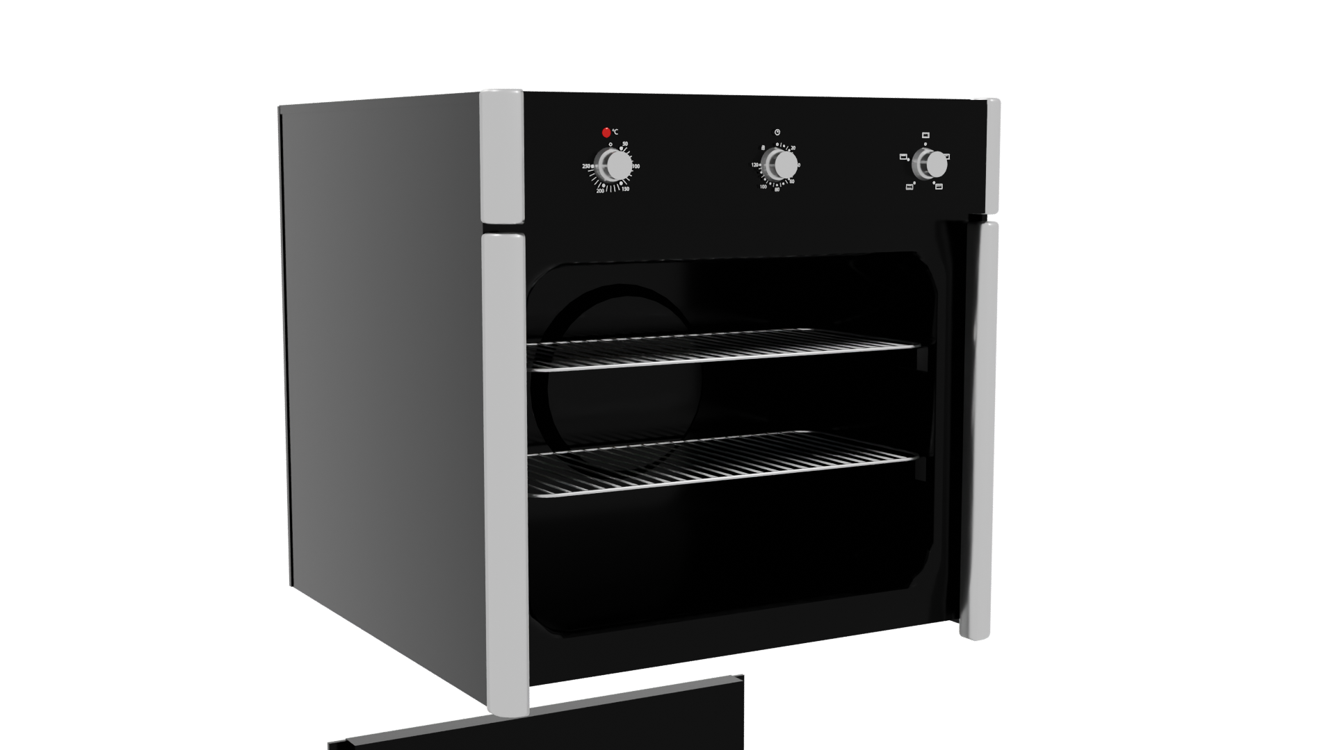 Sleek Modern Oven 3D Model - Professional 3D Model Render 10