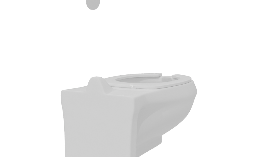 Sleek Modern Toilet 3D Model - Professional 3D Model Render 6