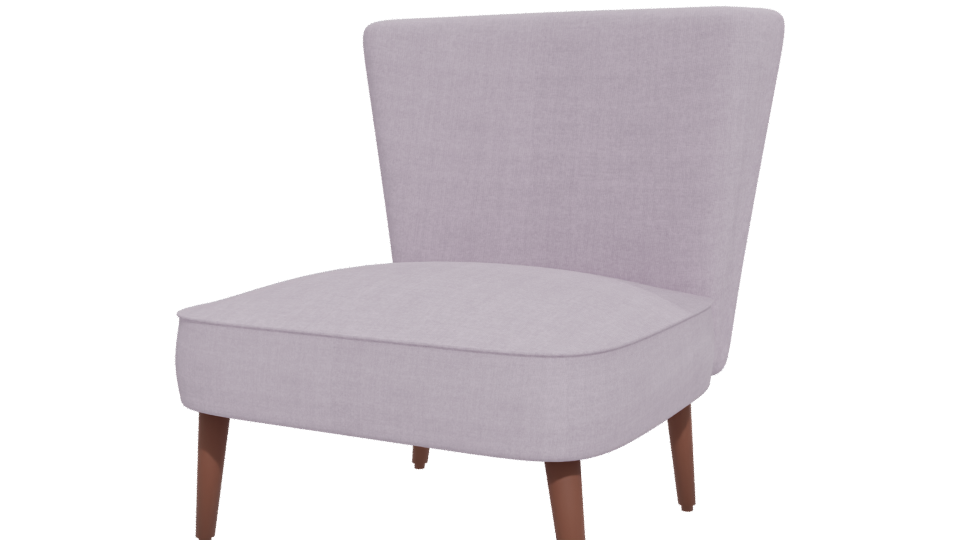 Stylish Modern Accent Chair 3D Model - Professional 3D Model Render 12