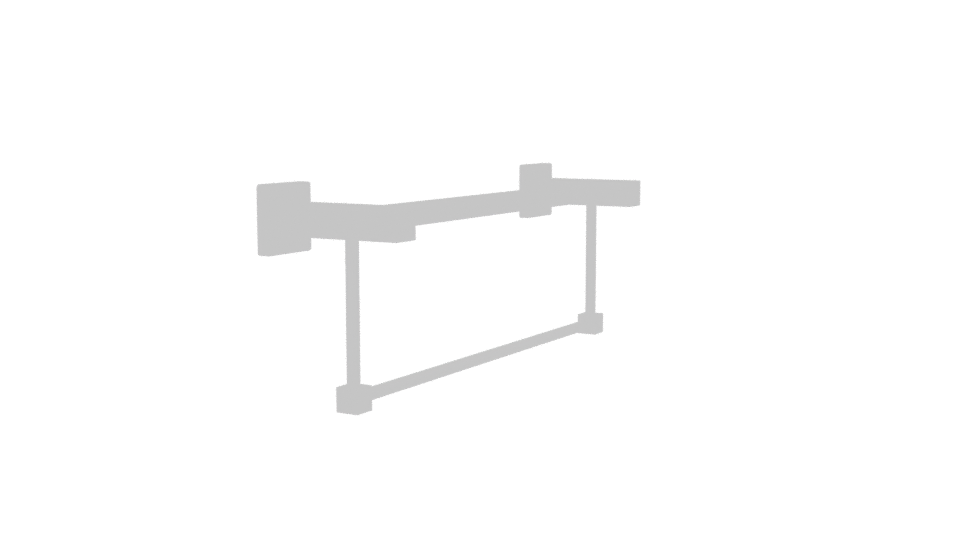 Modern Chrome Towel Rack 3D - Professional 3D Model Render 9