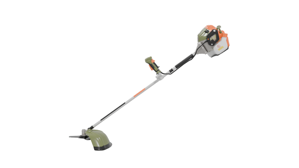 43cc 1.7HP Gas Brush Cutter 3D - Professional 3D Model Render 5