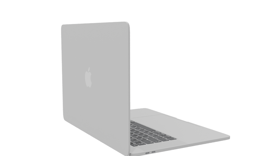 Sleek Laptop 3D Model - Professional 3D Model Render 7