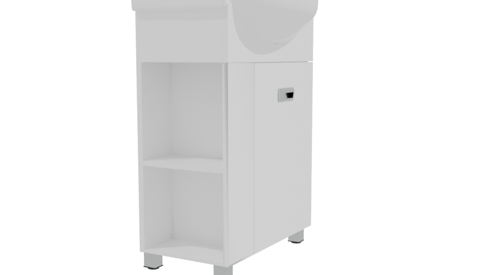 Sleek Modern Kitchen Sink Unit 3D Model - Professional 3D Model Render 9