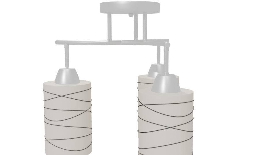 Stylish Modern Chandelier 3D - Professional 3D Model Render 6