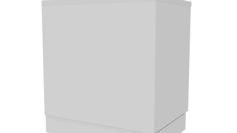 Stylish Wooden Kitchen Cabinet Model - Professional 3D Model Render 6