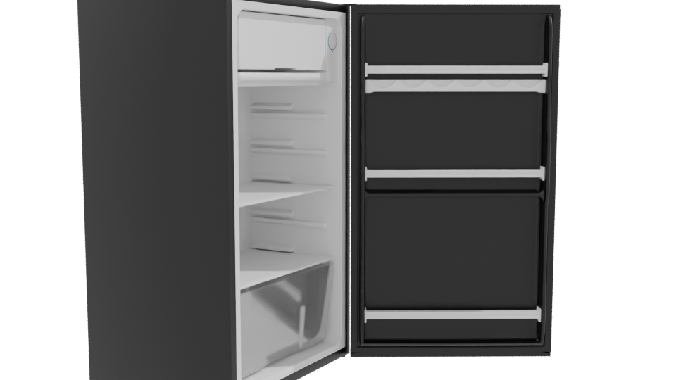 Minimalist Home Refrigerator 3D Model - Professional 3D Model Render 9