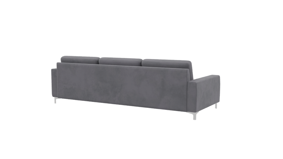 Contemporary Fabric Sectional Sofa 3D Model - Professional 3D Model Render 9