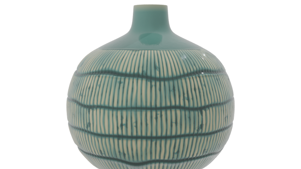 Stylish Ceramic Decorative Vase 3D - Professional 3D Model Render 8