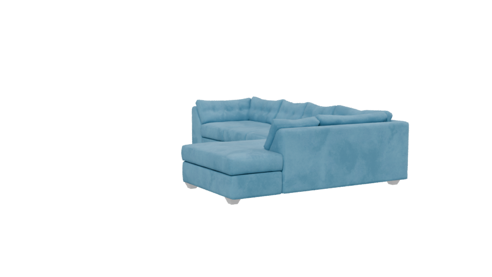 Stylish Sectional Sofa Model - Professional 3D Model Render 13