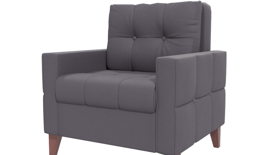 Stylish Modern Armchair Model - Professional 3D Model Render 12