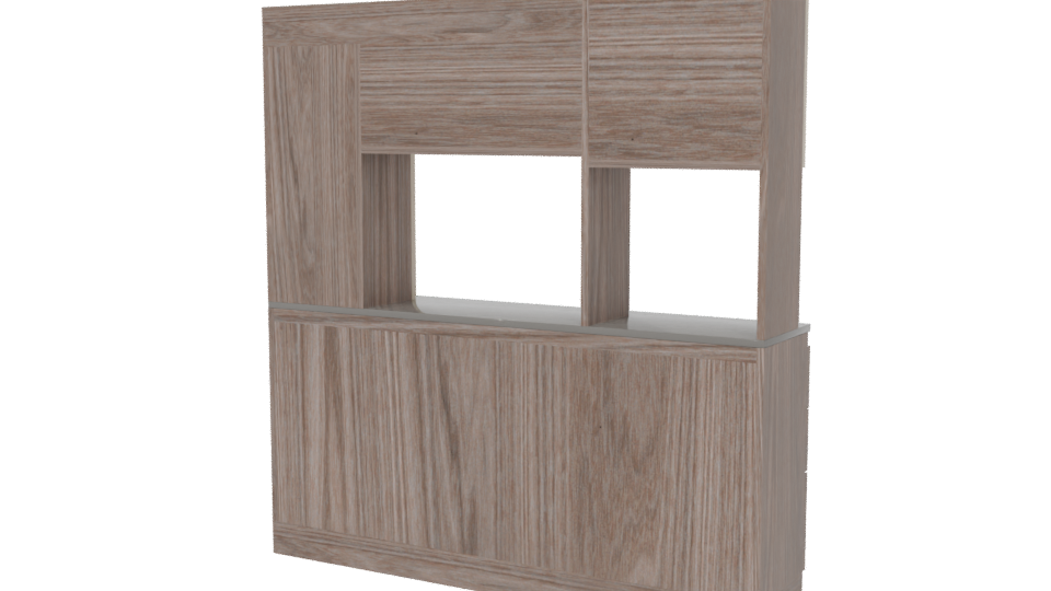 Contemporary Kitchen Cabinet Model - Professional 3D Model Render 6