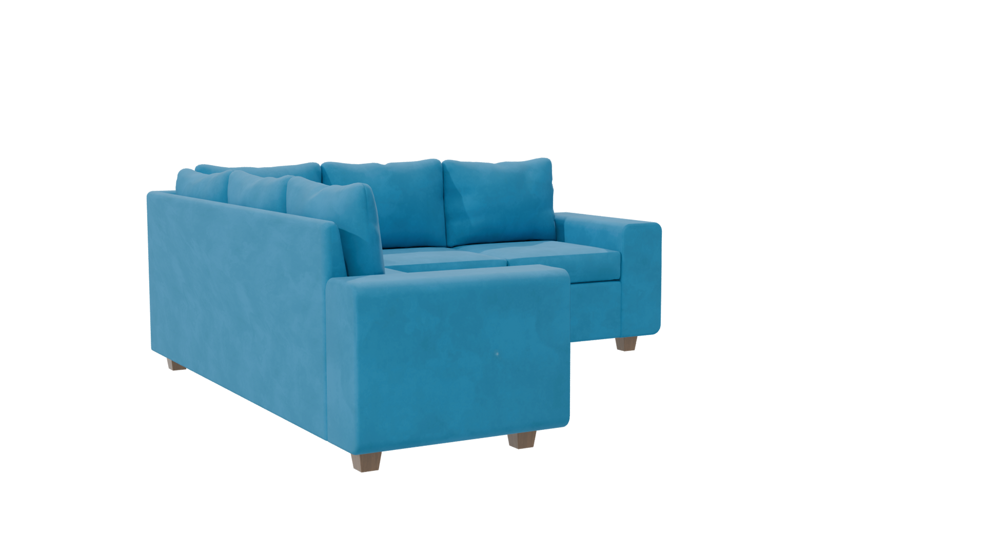 Contemporary L-Shaped Sofa 3D - Professional 3D Model Render 7