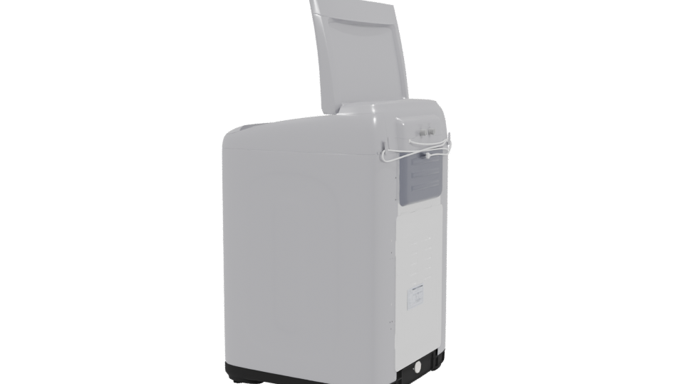 Modern Household Washing Machine 3D - Professional 3D Model Render 3