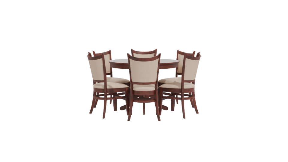 Calabria Dining Set 3D Model - Professional 3D Model Render 11
