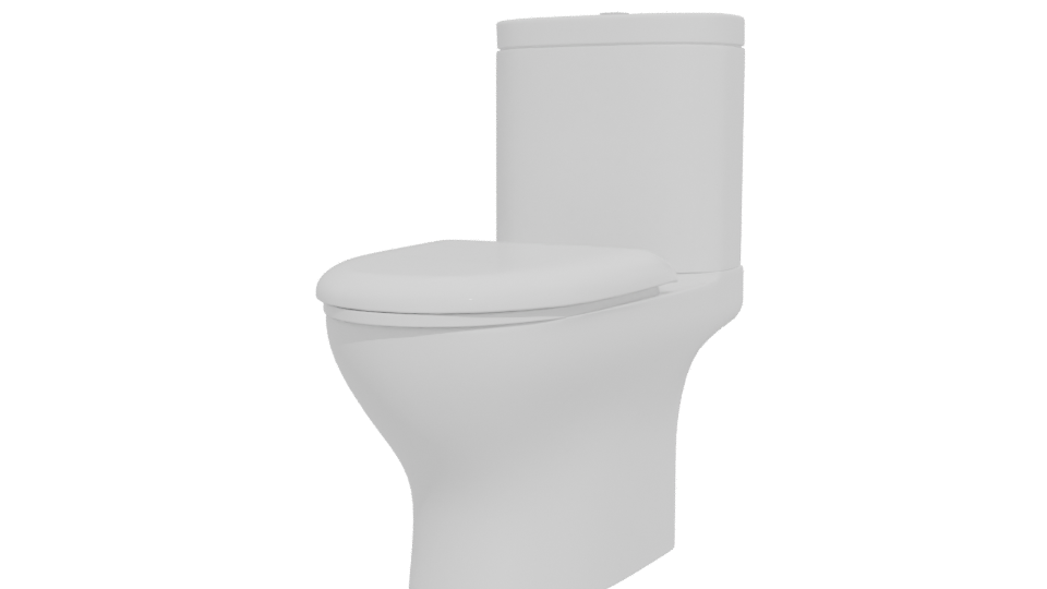 Sleek Modern Bathroom Toilet 3D Model - Professional 3D Model Render 12