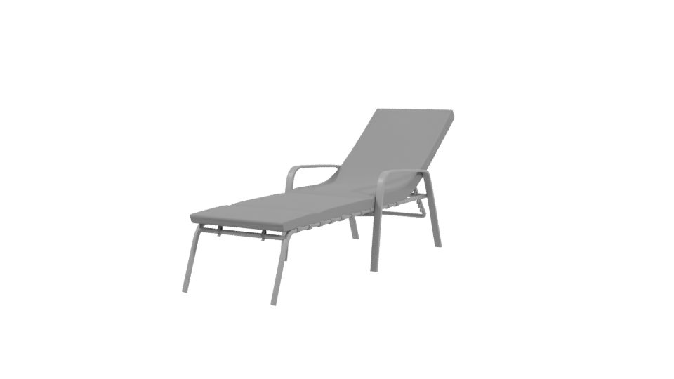 Stylish Outdoor Lounge Chair 3D - Professional 3D Model Render 3