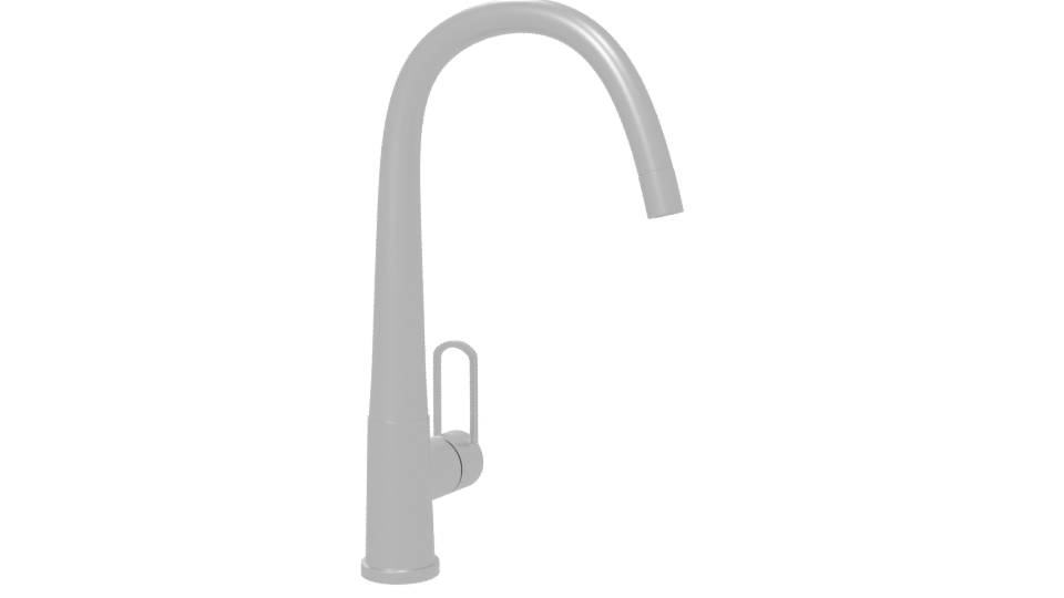 Sleek Kitchen Faucet Model - Professional 3D Model Render 6